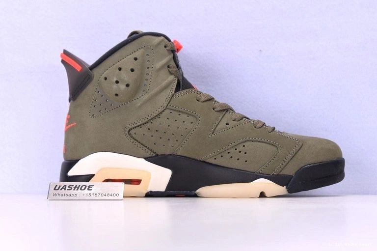Jordan Travis 6 Air CN1084-200 Medium Jack Olive Scott Cactus 0323